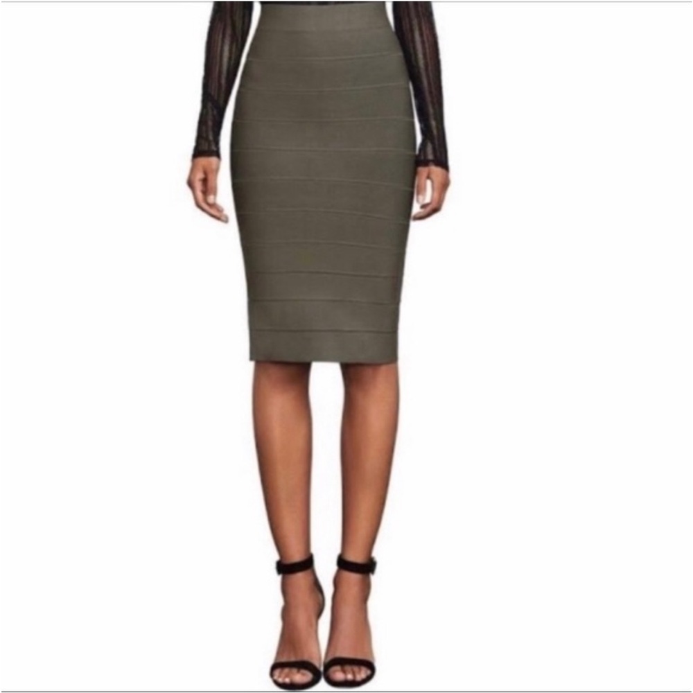 BCBGMAXAZRIA - Leger Skirt - Dark Fatigue - Small